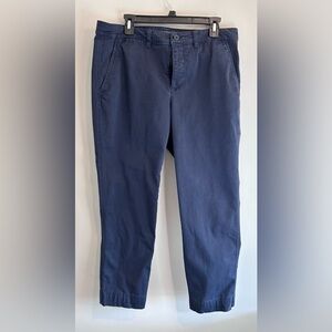 Ralph Lauren RN 41381 khaki Blue Navy pants 97 % Cotton Women’s Size 12